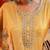 Yellow Women Ethnic Motifs Printed Chanderi Cotton Kurta with Trousers & Dupatta Set