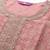 Peach Ethnic Motifs Floral Embroidered Zari Straight Kurta with Trousers & Dupatta