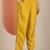Yellow Ethnic Motifs Floral Embroidered Zari Straight Kurta with Trousers & Dupatta