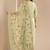 Green Ethnic Motifs Floral Embroidered Zari Straight Kurta with Trousers & Dupatta