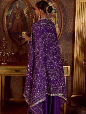 Women Embroidered Empire Kurta with Trousers & With Dupatta 6