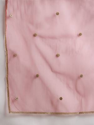 Women Floral Embroidered Regular Kurta with Trousers & With Dupatta 5