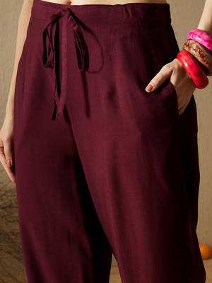 Women Floral Printed Regular Sequinned Kurta with Palazzos 4