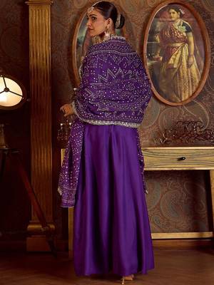 Ethnic Motifs Embroidered Sequinned Kurta with Trousers & Dupatta 5