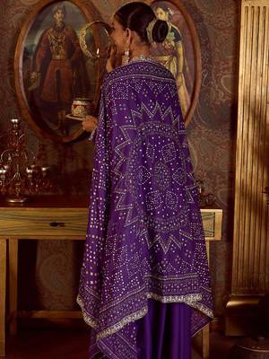 Ethnic Motifs Embroidered Sequinned Kurta with Trousers & Dupatta 7