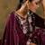 Ethnic Floral Embroidered Thread Work Detail Regular Slevees Round Neck Kurta Set