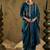 Floral Embroidered Zari Work Regular Sleeves Round Neck Silk Blend Kurta Set