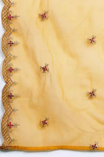 Women Ethnic Motifs Embroidered Gotta Patti Kurta with Trousers & Dupatta