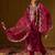 Ethnic Motifs Embroidered Gotta Patti Straight Kurta With Trousers & Dupatta