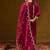 Ethnic Motifs Embroidered Gotta Patti Straight Kurta With Trousers & Dupatta