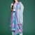 Floral Printed Pure Cotton Kurta With Trousers & Dupatta