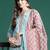Floral Printed Pure Cotton Kurta With Trousers & Dupatta