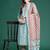 Floral Printed Pure Cotton Kurta With Trousers & Dupatta