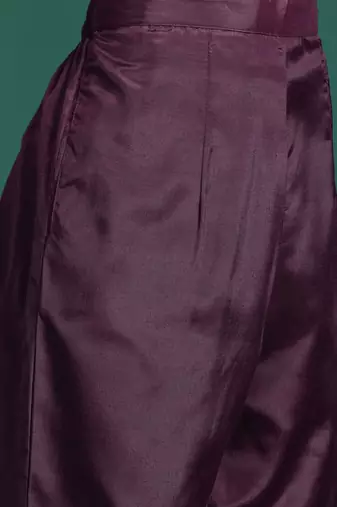 Floral Embroidered Sequinned Kurta With Trousers & Dupatta