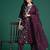 Floral Embroidered Sequinned Kurta With Trousers & Dupatta
