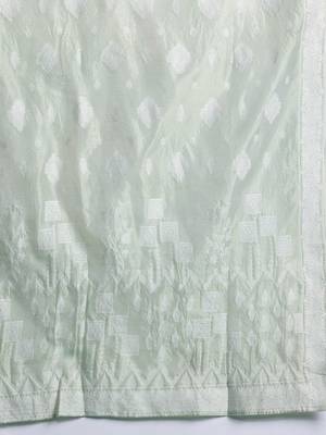 Woven Design Kurta With Trousers & Dupatta 4