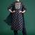 Ethnic Motifs Printed Sequinned Pure Cotton Kurta With Trousers & Dupatta