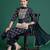 Ethnic Motifs Printed Sequinned Pure Cotton Kurta With Trousers & Dupatta