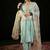 Floral Embroidered Notched Neck Straight Kurta with Trousers & Dupatta