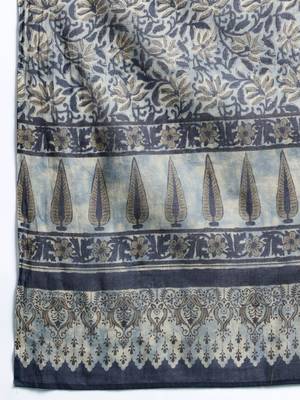 floral printed  cotton kurta with trousers & dupatta 4