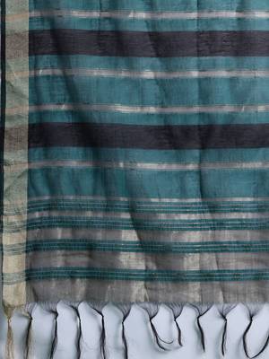 Yoke Design Zari Pure Cotton Kurta With Trousers & Dupatta 4