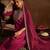 Red Floral Embroidered Regular Kurta with Trousers & Dupatta