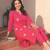 Women Floral Embroidered Regular Pure Cotton Kurta with Trousers