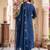 Women Ethnic Motifs Embroidered Pleated Thread Work Kurta with Trousers & With Dupatta