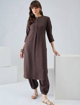 Women Regular Pure Cotton Kurta with Harem Pants 5