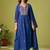 Women Floral Embroidered Cotton Kurta with Trousers & Dupatta