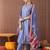 Ethnic Motifs Embroidered Sequinned Pure Cotton Kurta With Trousers & Dupatta