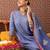 Ethnic Motifs Embroidered Sequinned Pure Cotton Kurta With Trousers & Dupatta