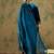 Floral Zari Embroidered Velvet Straight Kurta with Trouser & Dupatta