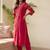 Women Ethnic Motifs Embroidered Regular Thread Work Pure Cotton Kurta with Trousers