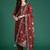 Ethnic Motifs Embroidered Thread Work Chanderi Silk Kurta With Trousers & Dupatta
