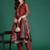 Ethnic Motifs Embroidered Thread Work Chanderi Silk Kurta With Trousers & Dupatta