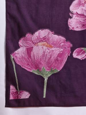 women floral printed  cotton kurta with trousers & with dupatta 5