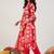 Floral Printed Empire Gotta Patti Pure Cotton Kurta & Trousers & Dupatta