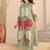 Floral Printed Screen Pure Cotton Kurta With Trousers