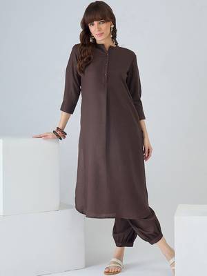 Women Regular Pure Cotton Kurta with Harem Pants 1