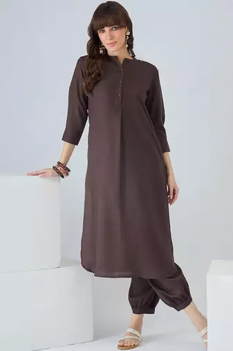 Women Regular Pure Cotton Kurta with Harem Pants