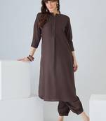 Women Regular Pure Cotton Kurta with Harem Pants