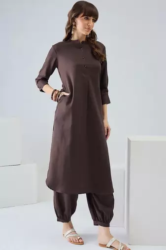 Women Regular Pure Cotton Kurta with Harem Pants
