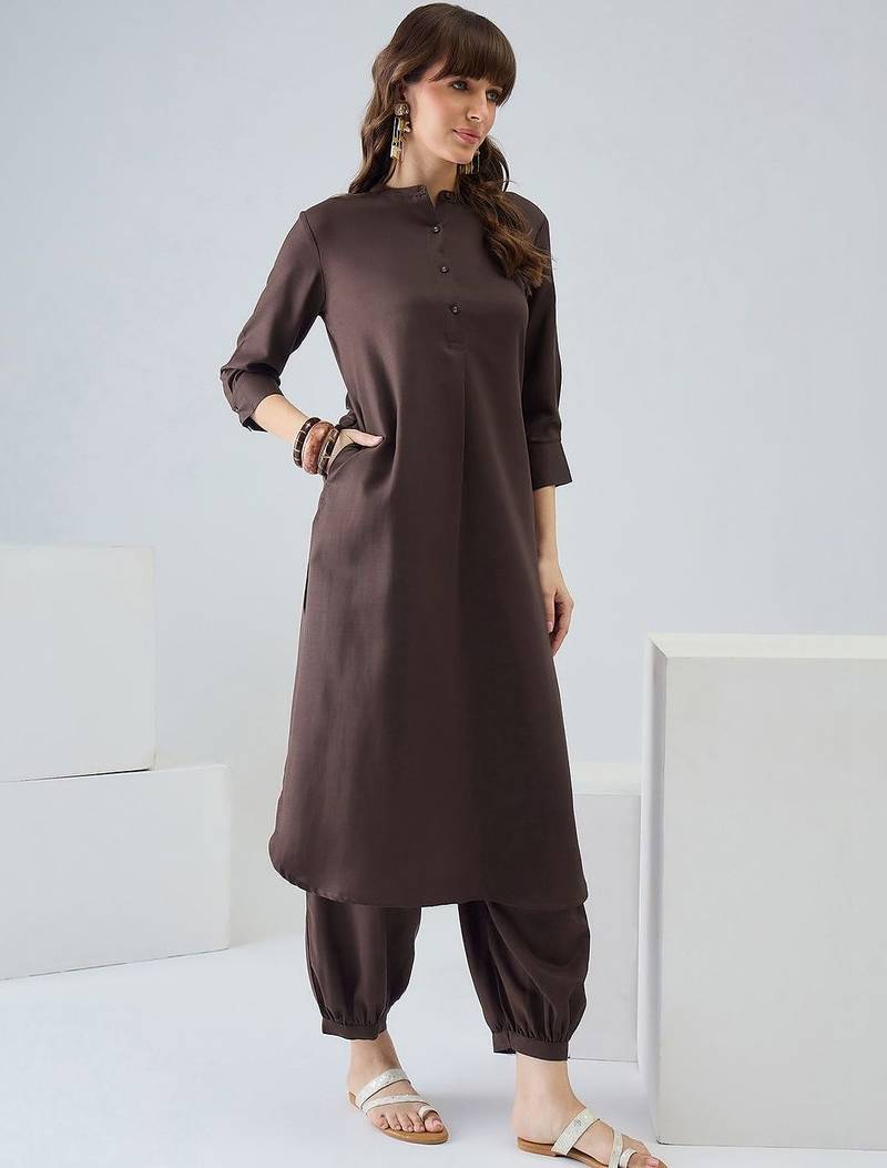 Women Regular Pure Cotton Kurta with Harem Pants
