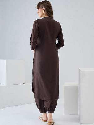 Women Regular Pure Cotton Kurta with Harem Pants 5