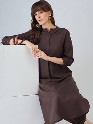 Women Regular Pure Cotton Kurta with Harem Pants 6