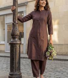 Women Regular Pure Cotton Kurta with Salwar