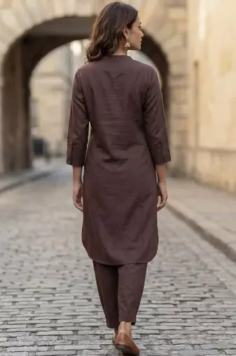 Women Regular Pure Cotton Kurta with Salwar