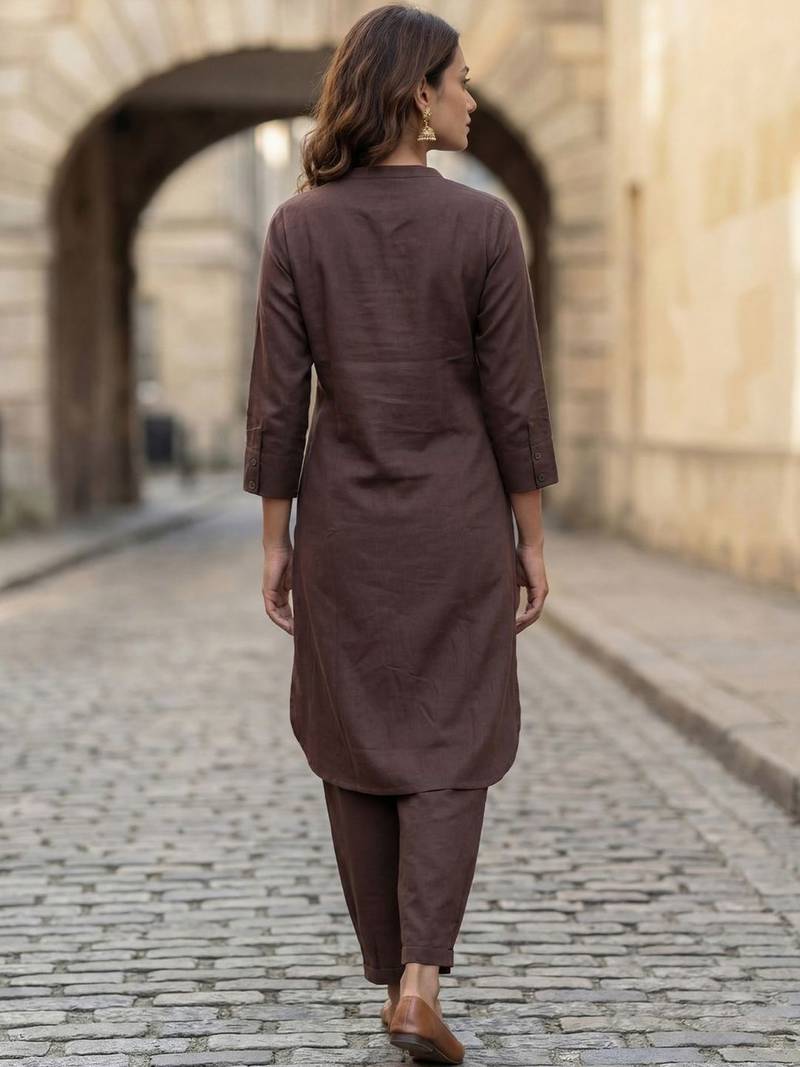 Women Regular Pure Cotton Kurta with Salwar