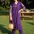 Women Embroidered Pleated Thread Work Pure Cotton Kurta with Trousers